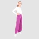 Jogger wide leg fille avec piping