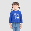T-shirt côtelé bébé avec volant COCCINELLE