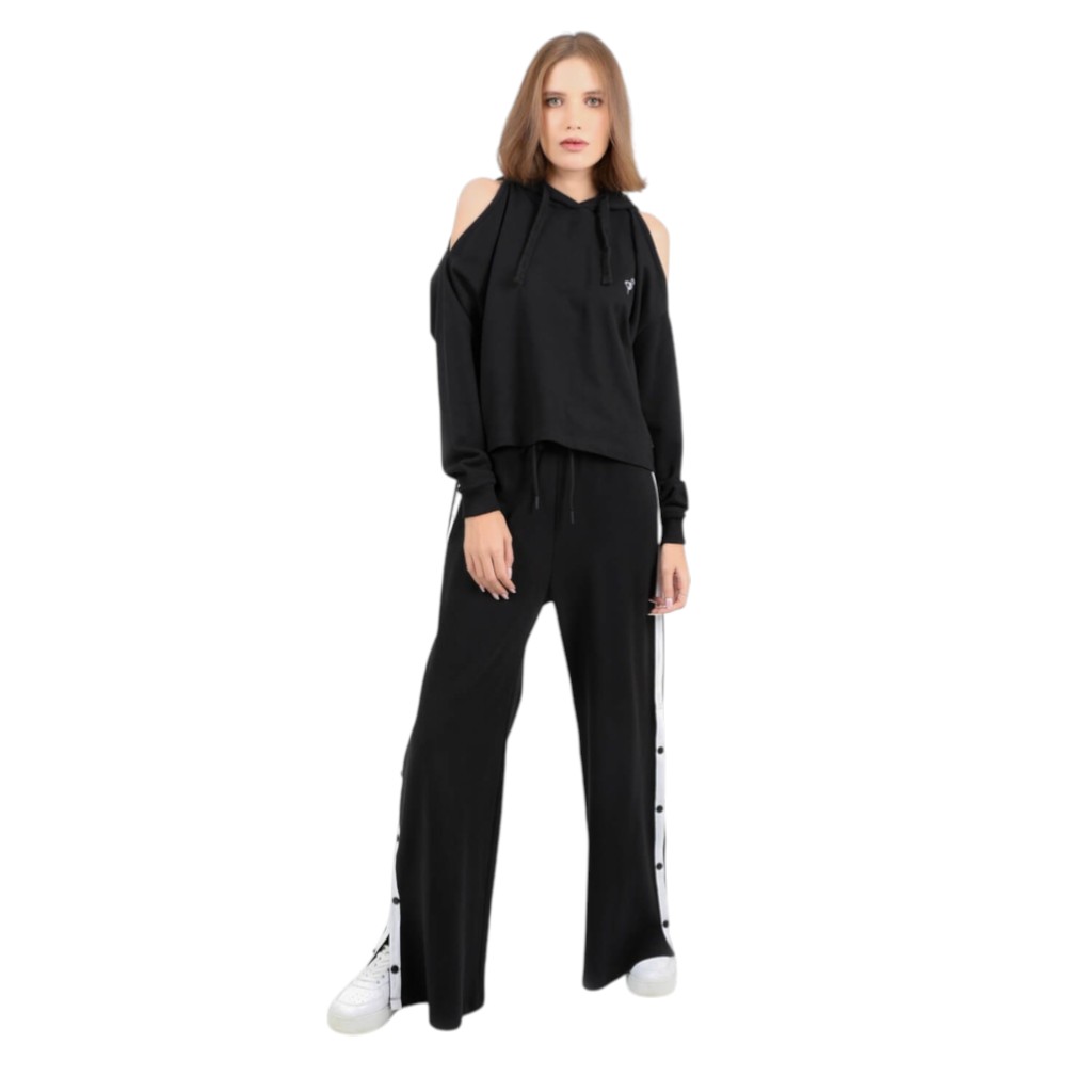Hoodie femme manches tombantes