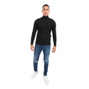 T-shirt homme col cheminé avec broderie