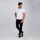 Polo homme manches courtes avec poche passepoilée