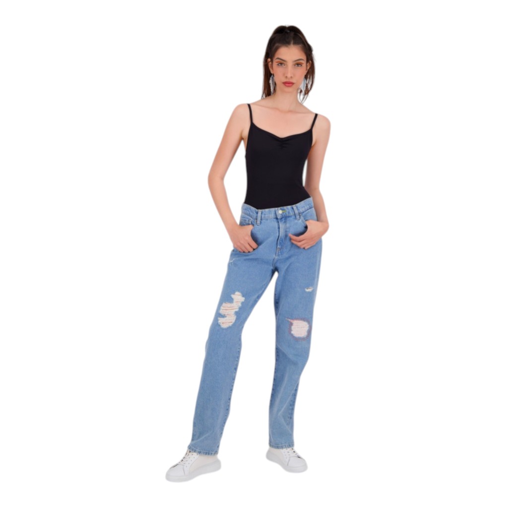 Body femme bretelle avec broderie