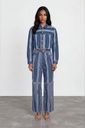 Veste bi-couleurs oversized unisexe en jeans UPCYCLING METHODS - Tunis Fashion Week