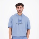 Hoodie homme manches courtes فولة و تقسمت في اثنين