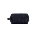 Trousse de toilette homme en jeans et cuir