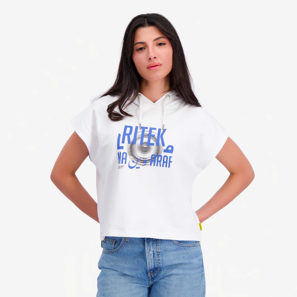 Hoodie femme oversized sans manches RITEK ما NAARAFوين