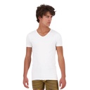 T-shirt slim homme col V en jersey