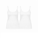 Lot de 2 caracos femme en microfibre extensible