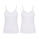 Lot de 2 Caracos femme col V en microfibre extensible