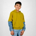Hoodie garçon avec manches en denim