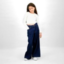 T-shirt crop fille manches longues avec perles