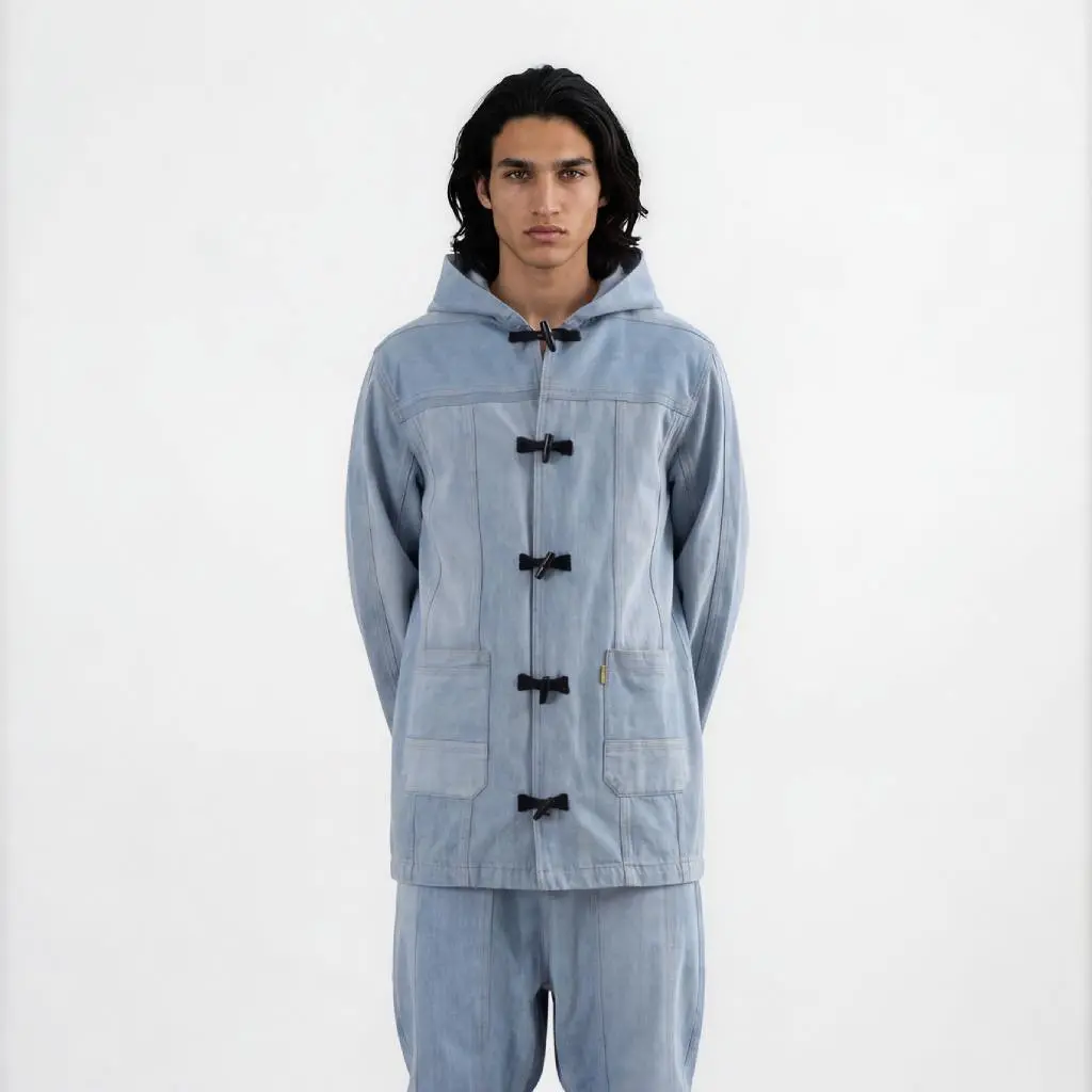 Kachabya unisexe en jeans UPCYCLING METHODS - TUNIS FASHION WEEK 2024