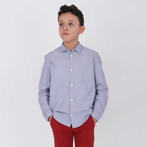 Chemise garçon à rayure fine