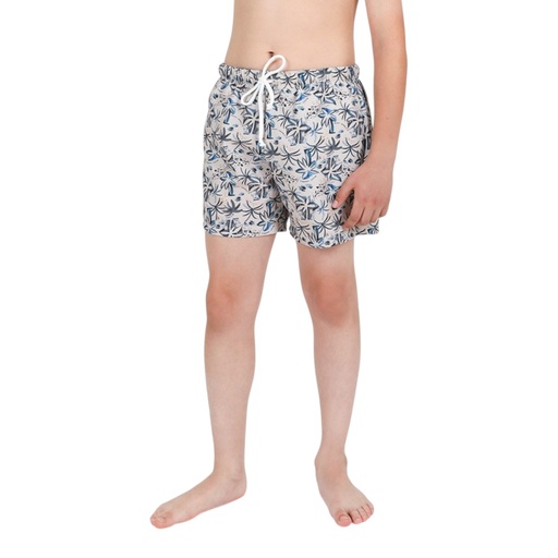 Short maillot garçon imprimé PALMIER