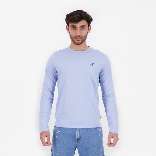 T-shirt homme manches longues avec broderie