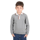 Sweat polo garçon avec broderie