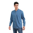 Chemise col tunisien homme en jeans - TAMIM