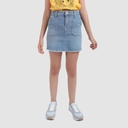 Jupe workwear fille en jeans