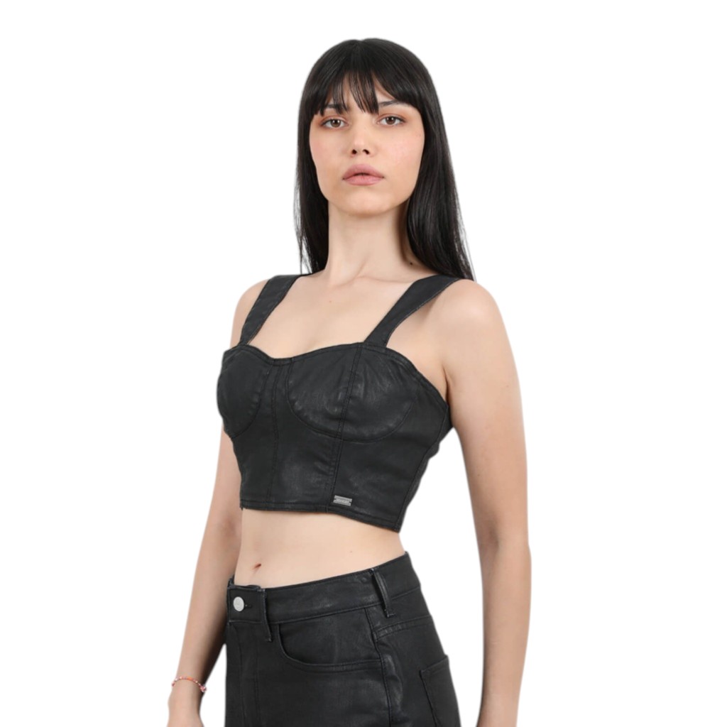 Top femme effet cuir - BADIA