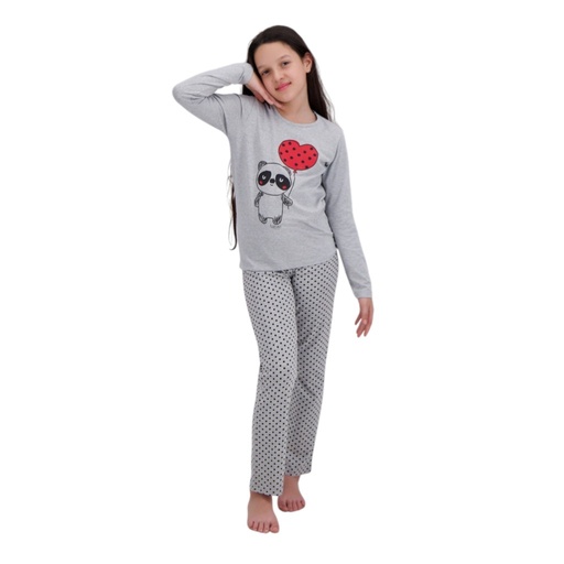 Pyjama fille manches longues PANDA