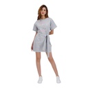 Robe femme manches courtes avec ceinture à la taille كل ساعة و علمها
