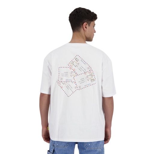 T-shirt oversized homme manches courtes POST CARD