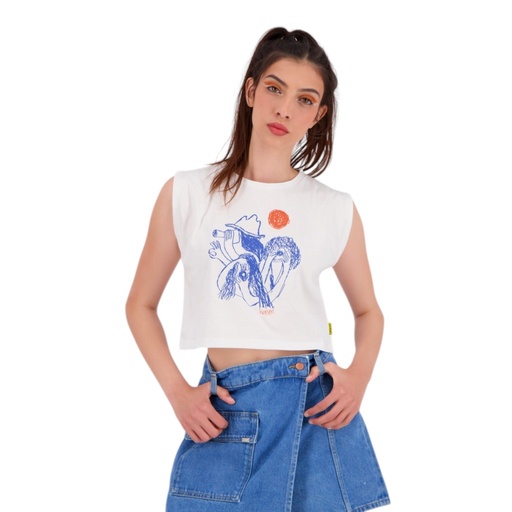 Débardeur crop femme NASNISS