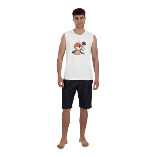 Ensemble homme débardeur et short THE SURFER DALI