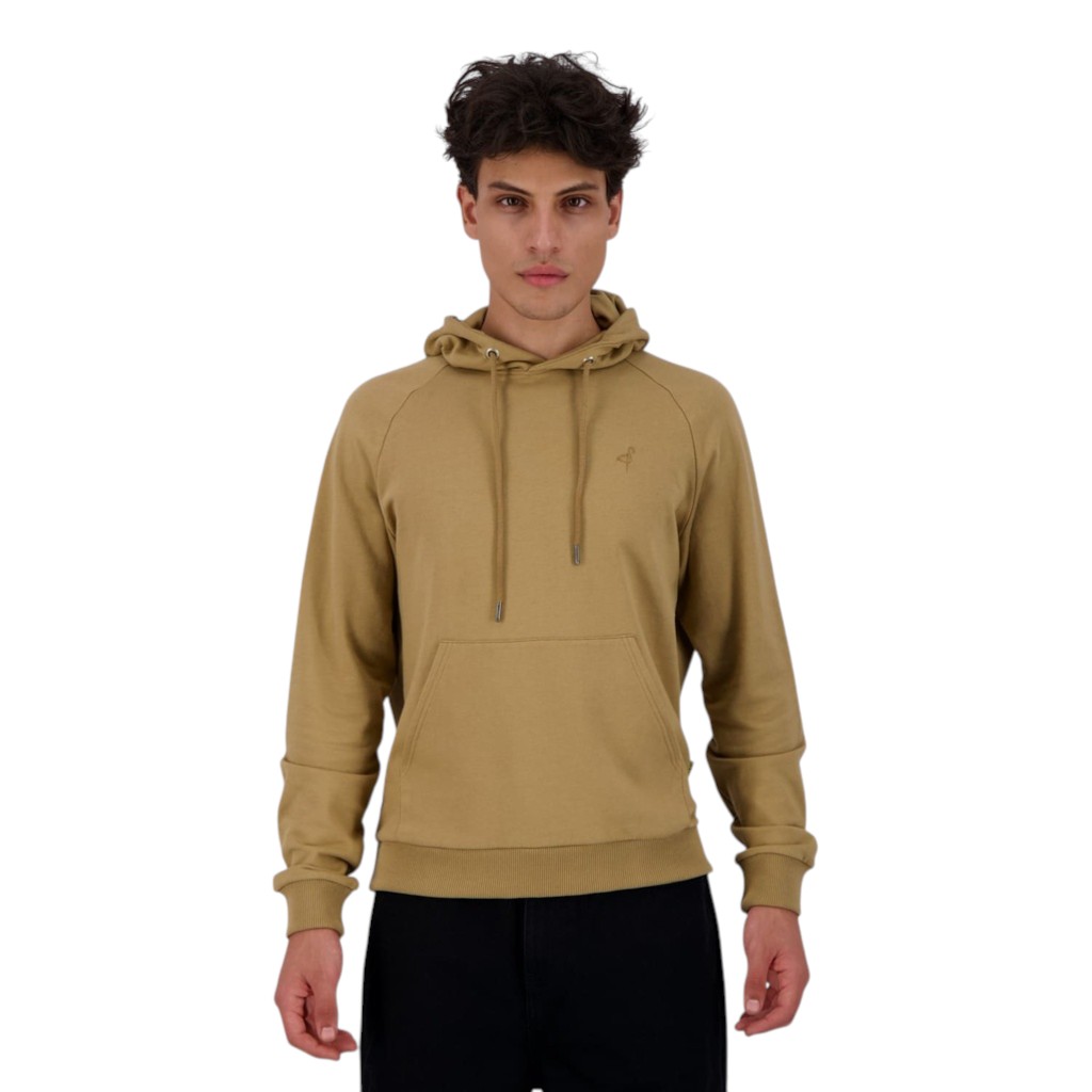 Hoodie homme manches reglan avec broderie