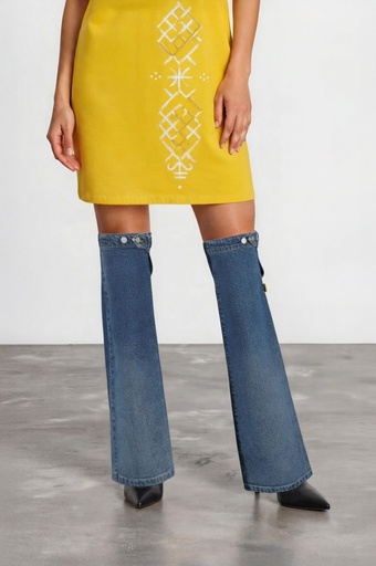 [01-010-110-001-K419-U] Jambières unisexe en jeans Modular - TUNIS FASHION WEEK 2024