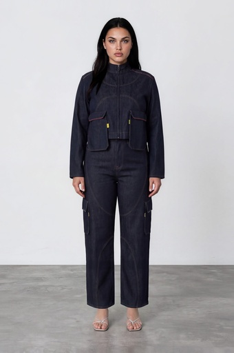 Baggy unisexe avec des poches détachables en jeans Selvedge And Raw Look - TUNIS FASHION WEEK 2024