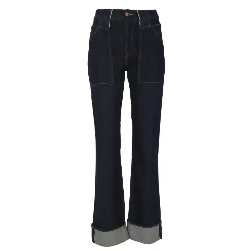 Straight unisexe selvedge avec revers en jeans Selvedge And Raw Look - TUNIS FASHION WEEK 2024
