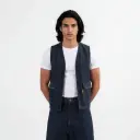 Workwear Farmla unisexe matelassé en jeans Selvedge And Raw Look - TUNIS FASHION WEEK 2024