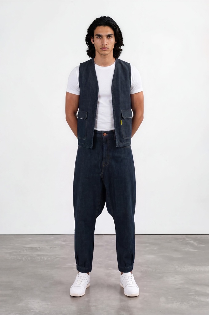 Sarouel unisexe en jeans  Selvedge And Raw Look TNFW