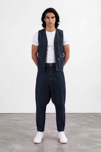 Sarouel unisexe en jeans  Selvedge And Raw Look TNFW