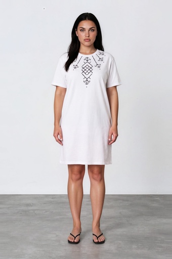 T-shirt & Robe oversized unisexe Modular MOTIF BERBERE HEAVY PRINT AND LASER - TUNIS FASHION WEEK 2024