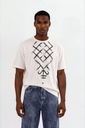 T-shirt oversized unisexe MOTIF BERBERE Heavy Used Effect - TUNIS FASHION WEEK 2024