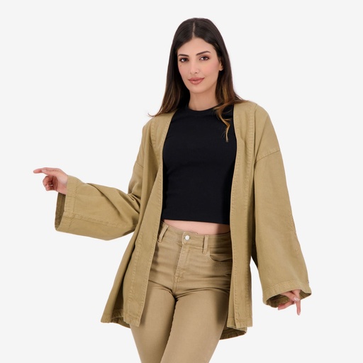 [01-010-100-006-K156-U] Kimono femme avec yeux Berbères sur les manches-KARAMA 2.0