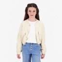 Bombers crop fille avec détails élastique