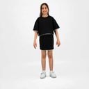 Sweat sur taille fille manches courtes  avec galant contrasté