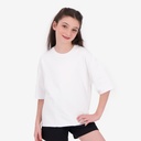 Sweat oversized fille manches courtes