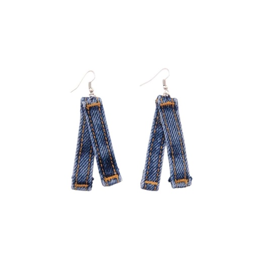 [01-010-130-006-K419] Boucle d'oreille en denim