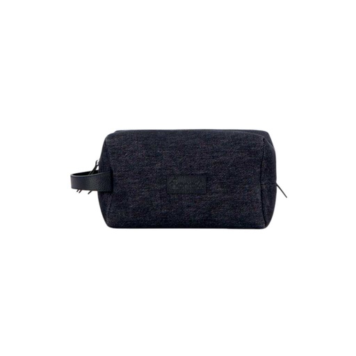 Trousse de toilette homme en jeans et cuir