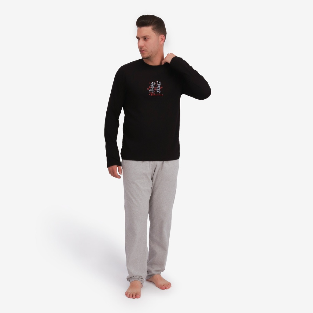 Pyjama homme manches longues جو بالضوء