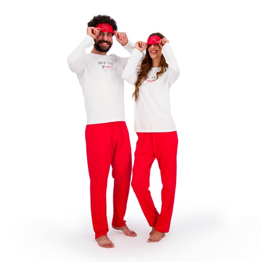 Pyjama unisexe Adulte manches longues NEW YEAR SAME ME