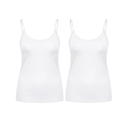 Lot de 2 Caracos femme en coton stretch