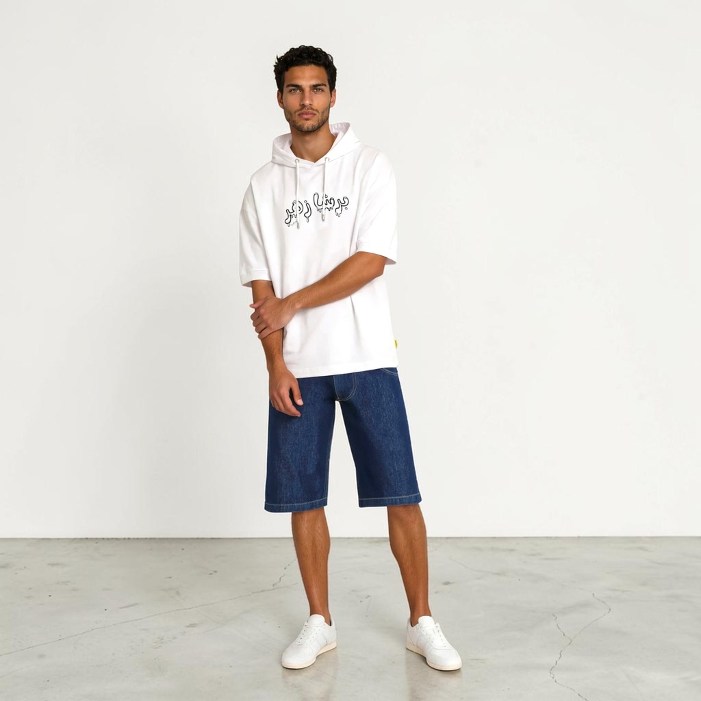 Bermuda baggy  homme en jeans - BADER