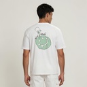 T-shirt oversized homme manches courtes اضحك لدنيا