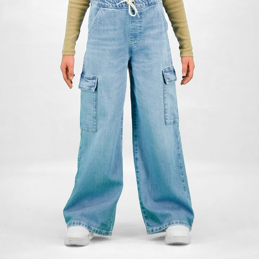 Cargo fille en jeans