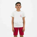 T-shirt garçon manches courtes خارج التغطية